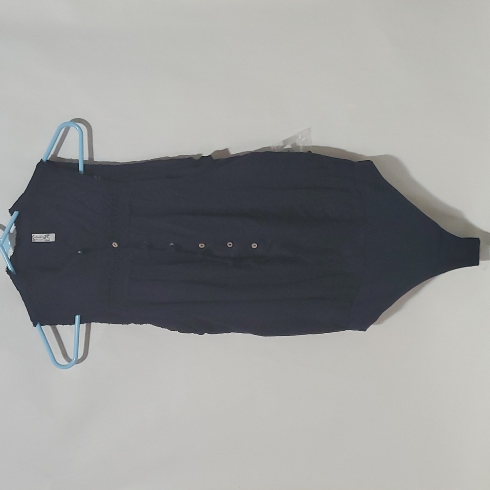 FREE PEOPLE BOHO BODYSUIT Buttons KNIT TOP Thong